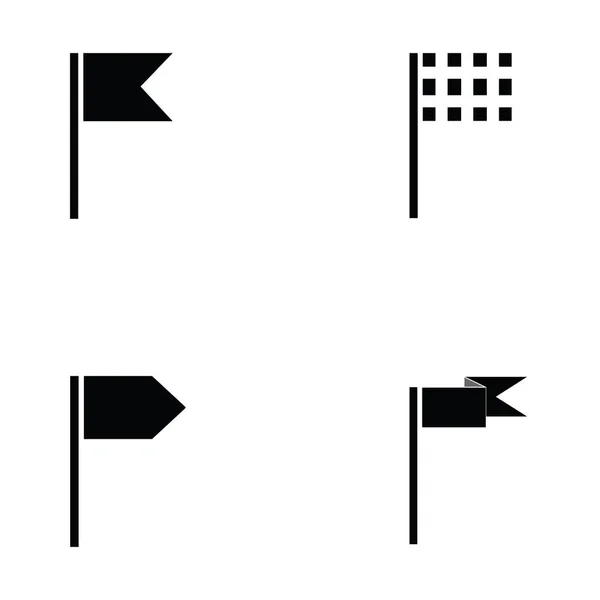 Ensemble d'icônes drapeau — Image vectorielle
