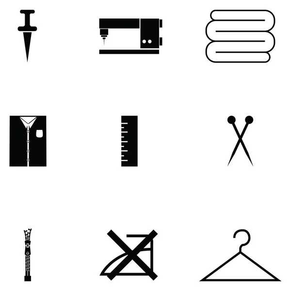 Conjunto de ícone de costura — Vetor de Stock