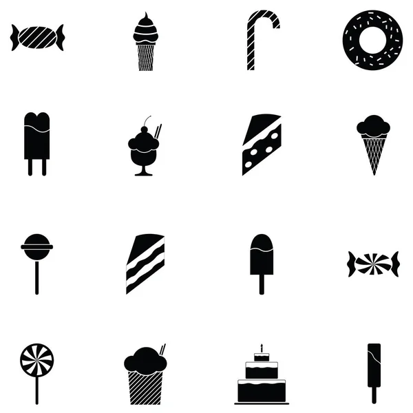 Ensemble d'icônes bonbons — Image vectorielle