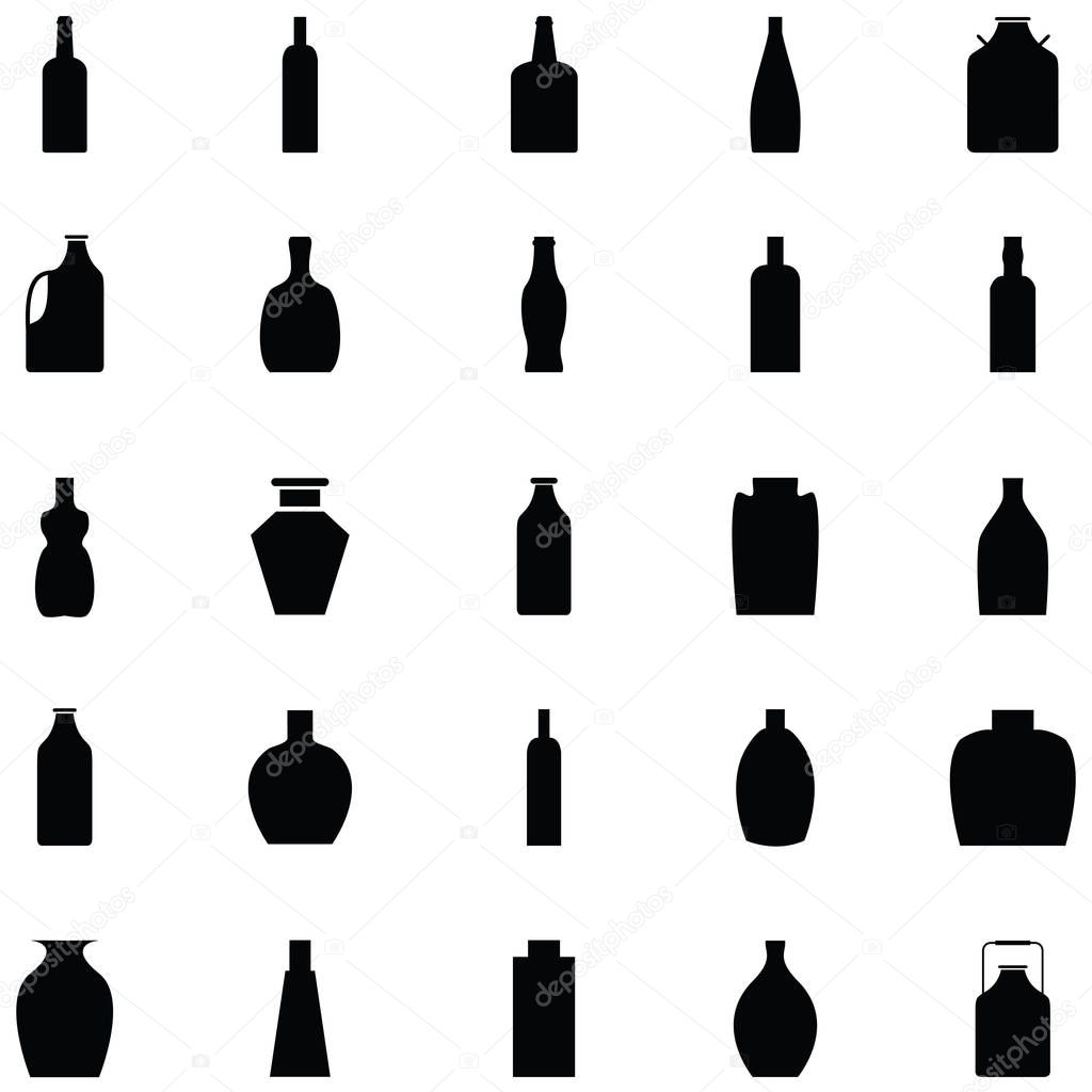 the bottle icon set
