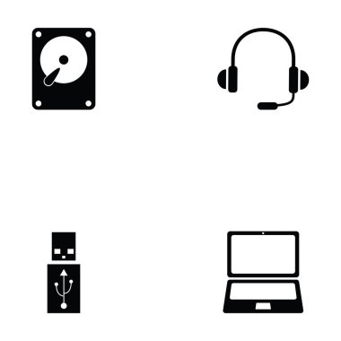bilgisayar donanım Icon set