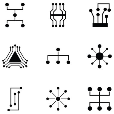 bağlantı simge seti