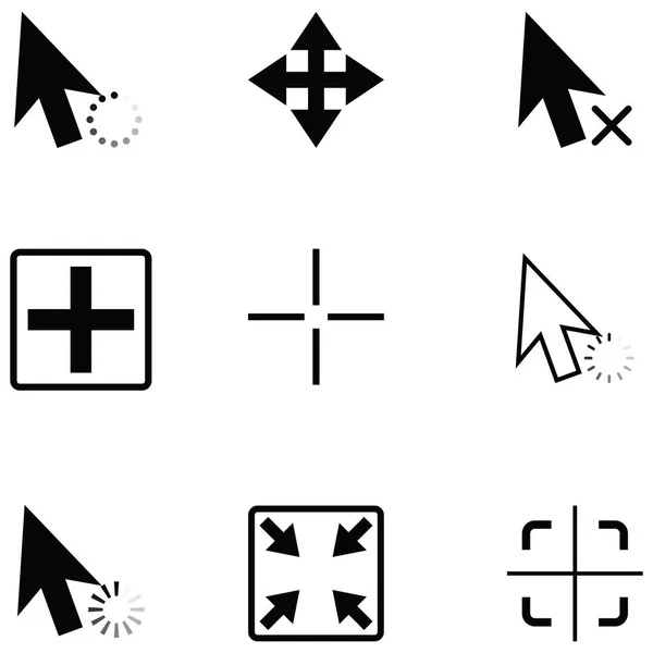 Cursor icon set — Stock Vector