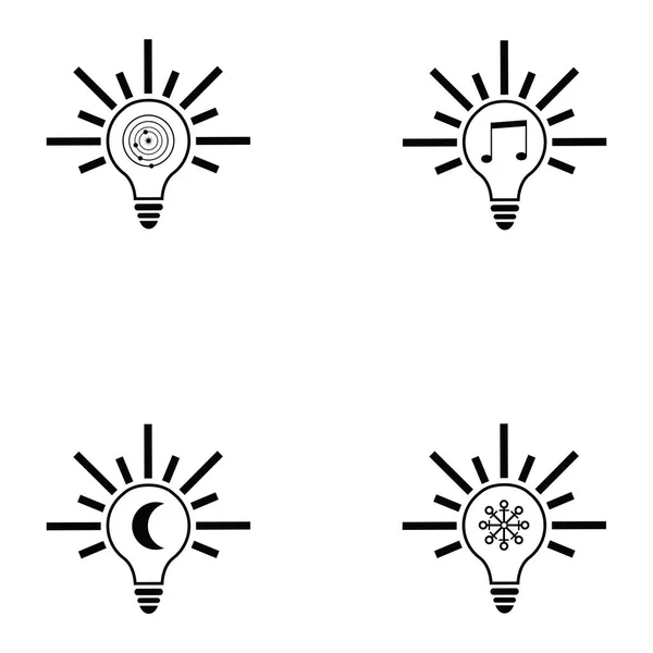 The idea icon set — Stock Vector