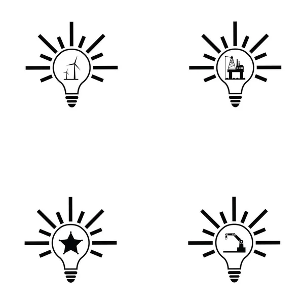 Icône d'idée ensemble — Image vectorielle