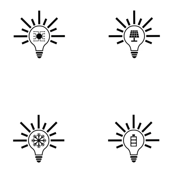 Idea icon set — Stock Vector