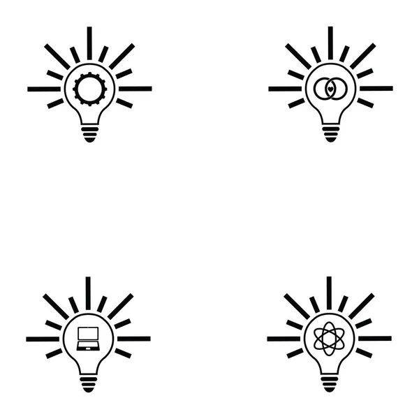 Icône d'idée ensemble — Image vectorielle