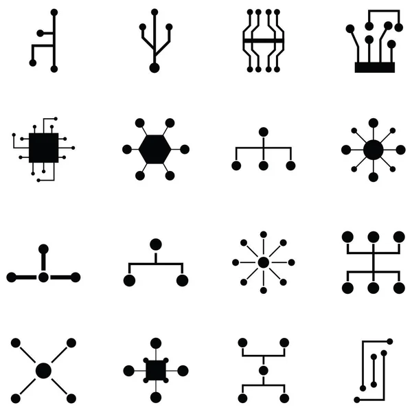 Link-Symbol gesetzt — Stockvektor