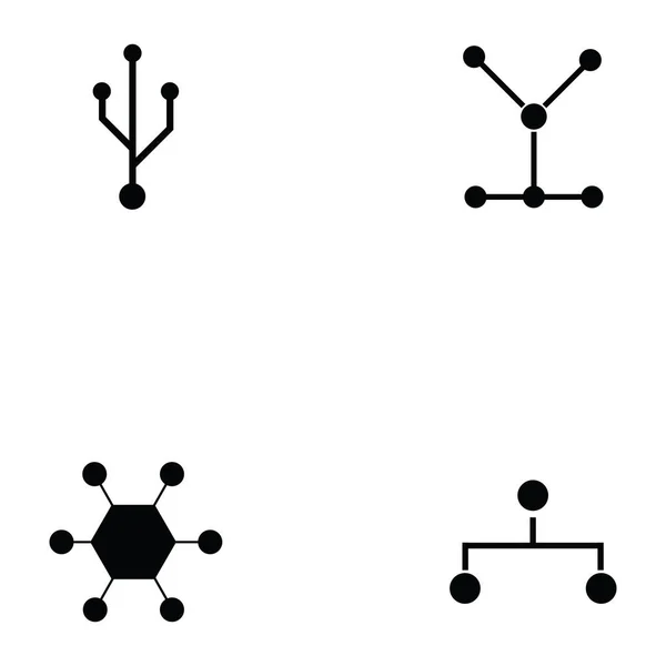 Koppeling pictogrammenset — Stockvector