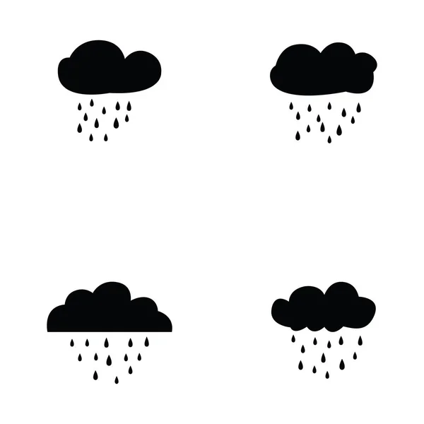 Conjunto de iconos lluvia — Archivo Imágenes Vectoriales