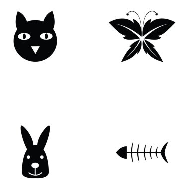 Hayvanlar simgesi seti