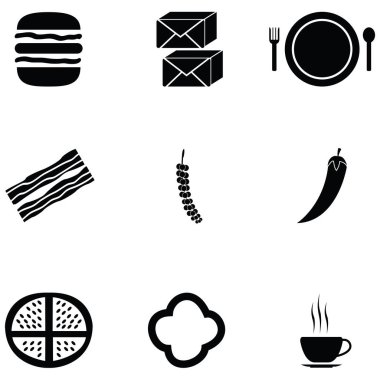 Burger Icon Set