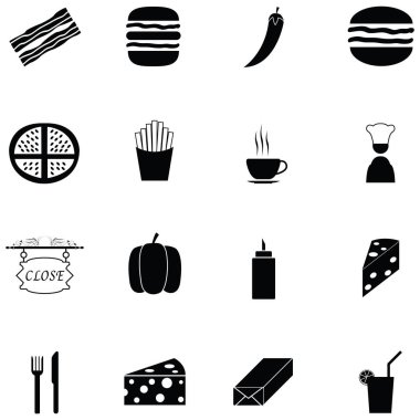 Burger Icon Set