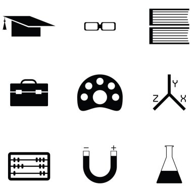 eğitim simgesi seti