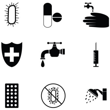 Hijyen simgesi seti