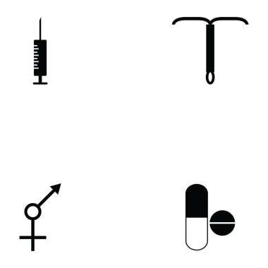 güvenli seks Icon set