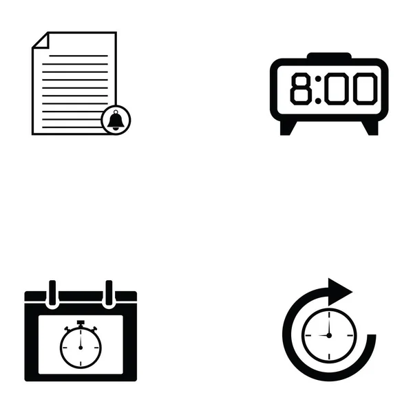 Recordatorios icono conjunto — Vector de stock