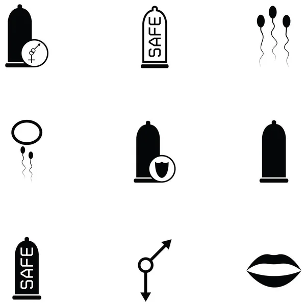 Sicheres Sex-Symbol gesetzt — Stockvektor