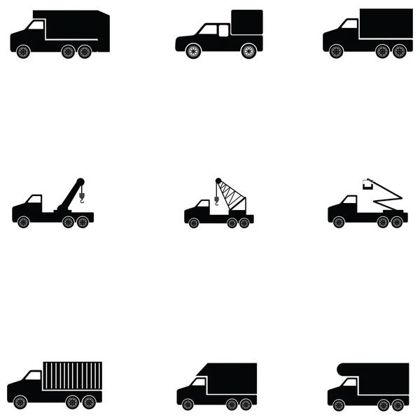 Набор значков грузовика — стоковый вектор