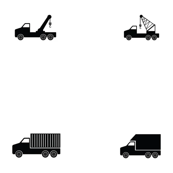 Truck icon set — Stock Vector