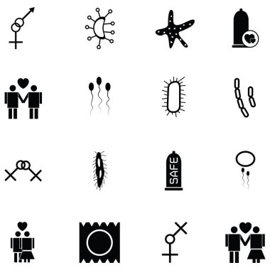 HIV Icon set