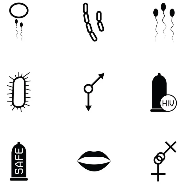 Hiv Icon Set — Stockvektor