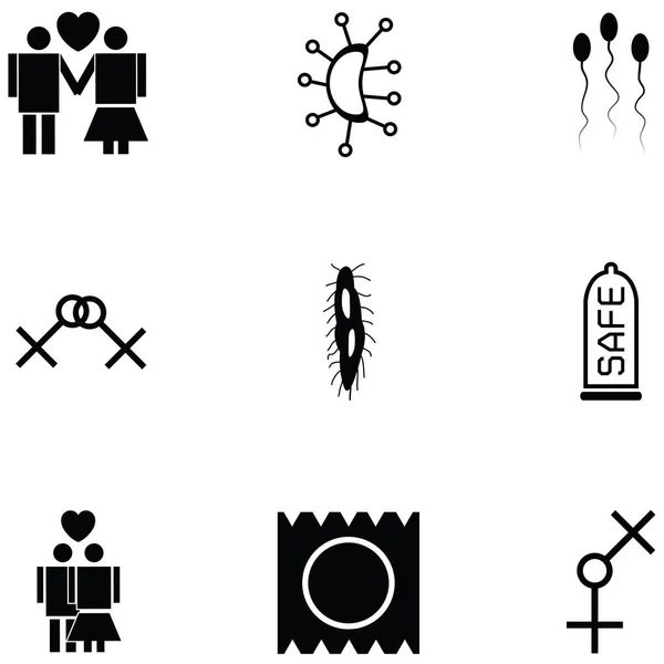 Hiv Icon Set — Stockvektor