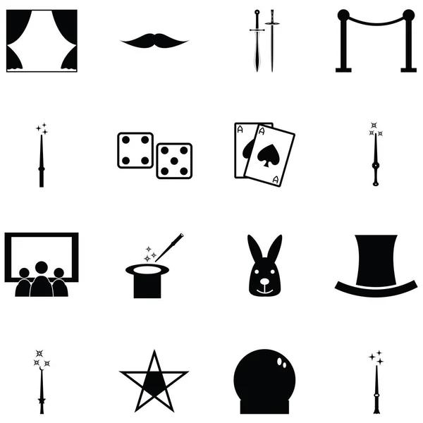 Magisches Icon-Set — Stockvektor