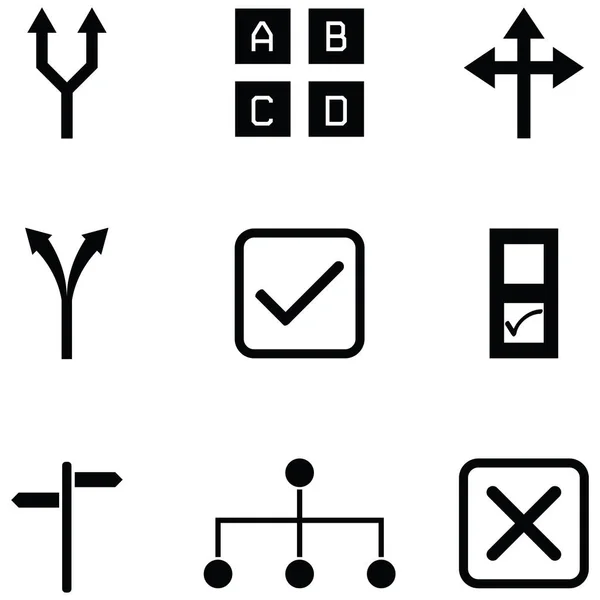 Conjunto de ícone de opção — Vetor de Stock