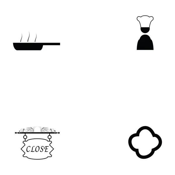 El conjunto de iconos sopa — Archivo Imágenes Vectoriales