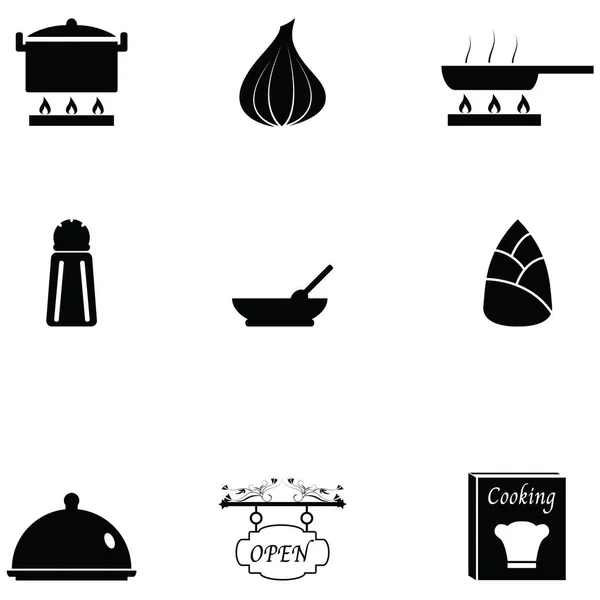 Conjunto de ícone de sopa —  Vetores de Stock