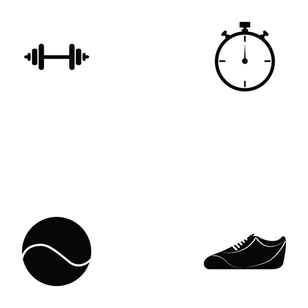 Juego de iconos de tenis — Vector de stock