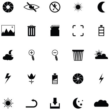 kamera fonksiyonu Icon set