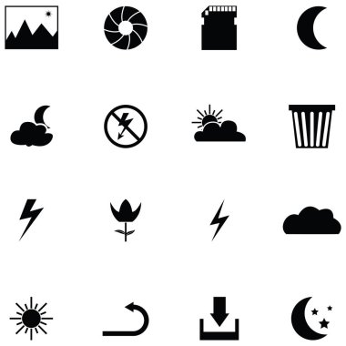 kamera fonksiyonu Icon set
