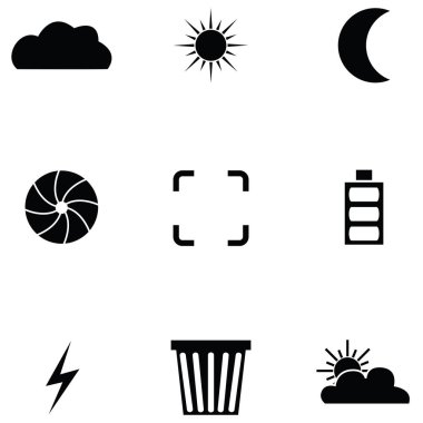 kamera fonksiyonu Icon set