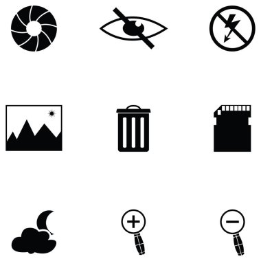 kamera fonksiyonu Icon set