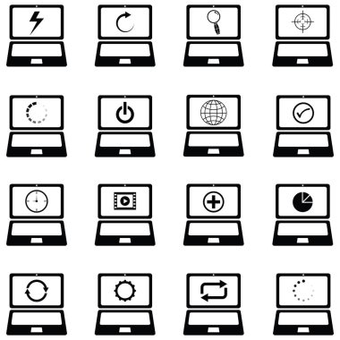 dizüstü bilgisayar Icon set