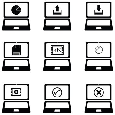dizüstü bilgisayar Icon set
