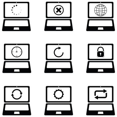 dizüstü bilgisayar Icon set