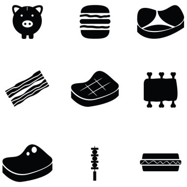 domuz eti Icon set