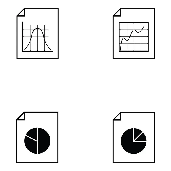 Gráfico conjunto de ícones — Vetor de Stock