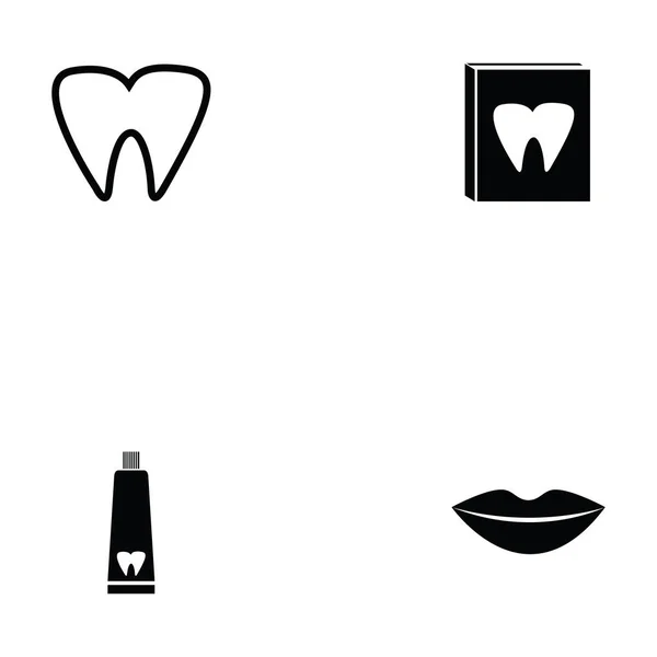 Conjunto de iconos dentista — Vector de stock