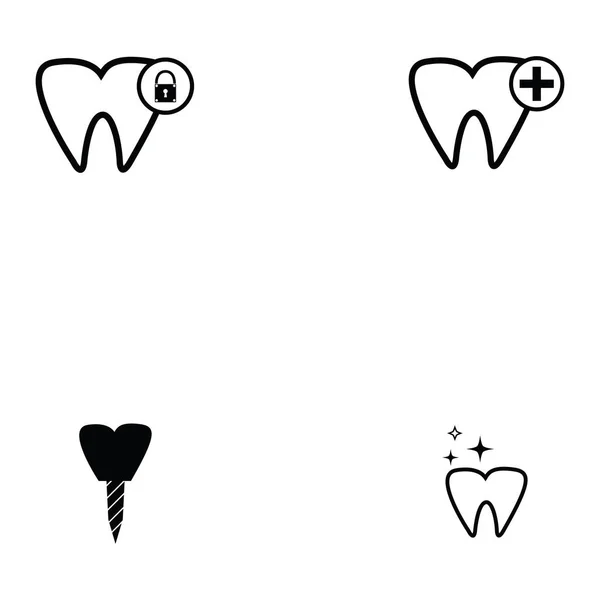 Conjunto de iconos dentista — Vector de stock