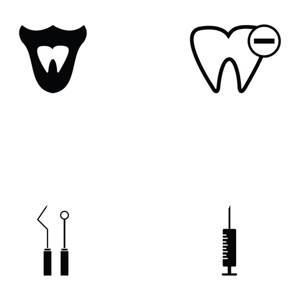 Conjunto de iconos dentista — Vector de stock