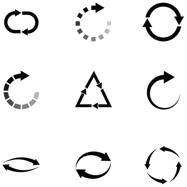 Ensemble d'icônes de rafraîchissement — Image vectorielle