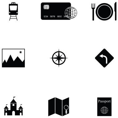 Turizm Icon set