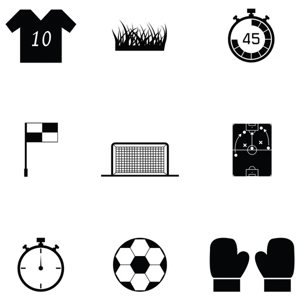 Jeu d'icônes football — Image vectorielle