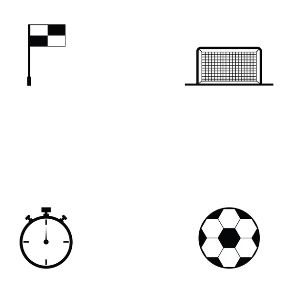 Jeu d'icônes football — Image vectorielle
