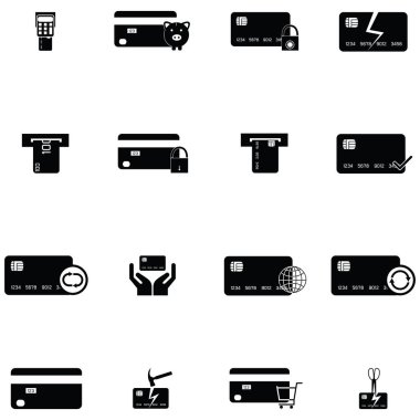 kredi kartları Icon set