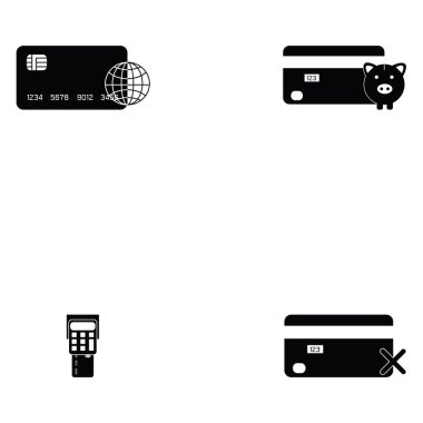 kredi kartları Icon set